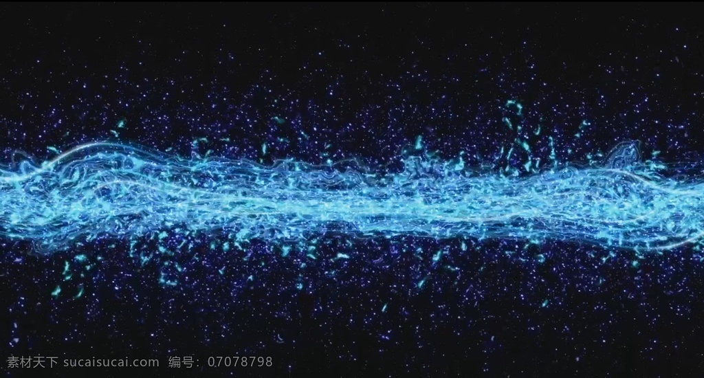 蓝色浮动粒子 特效素材 光影 粒子 片头素材 片尾素材 多媒体 影视编辑 影视特效素材 mp4