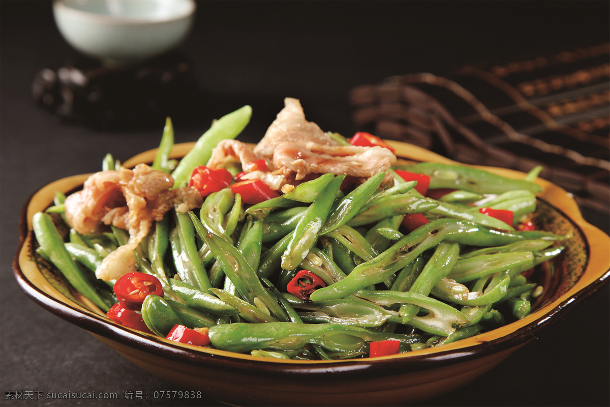 砂锅扁豆 美食 传统美食 餐饮美食 高清菜谱用图