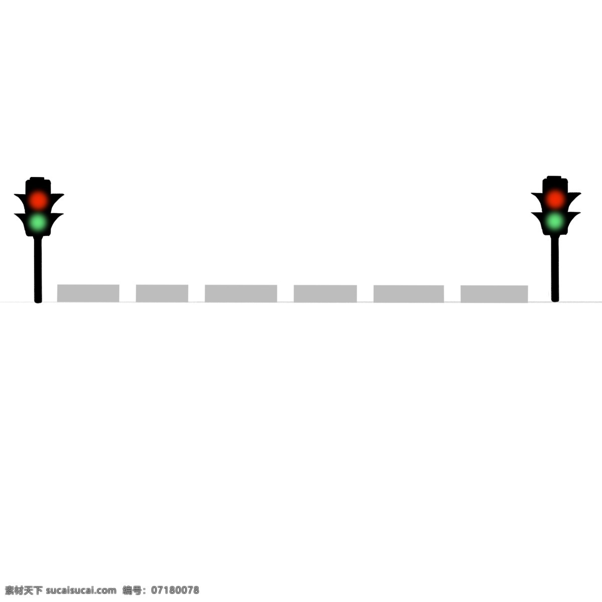 人行道 分割线 插画 人行道分割线 手绘 卡通 装饰 红绿灯分割线 分割线装饰