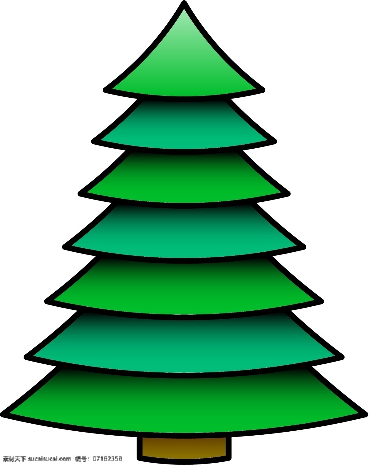 扁平 手绘 圣诞树 icon 图标 单色 多色 简约 精美 可爱 商务 圆润 立体 圣诞 植物 圣诞节