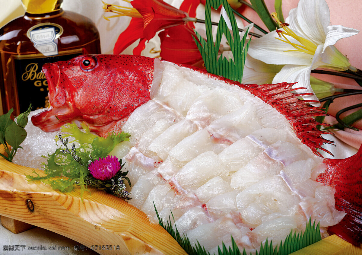 鱼生 鱼片 海鱼 海鲜 生鱼片 美食 菜肴 美味 鱼 餐饮美食 传统美食 摄影图库