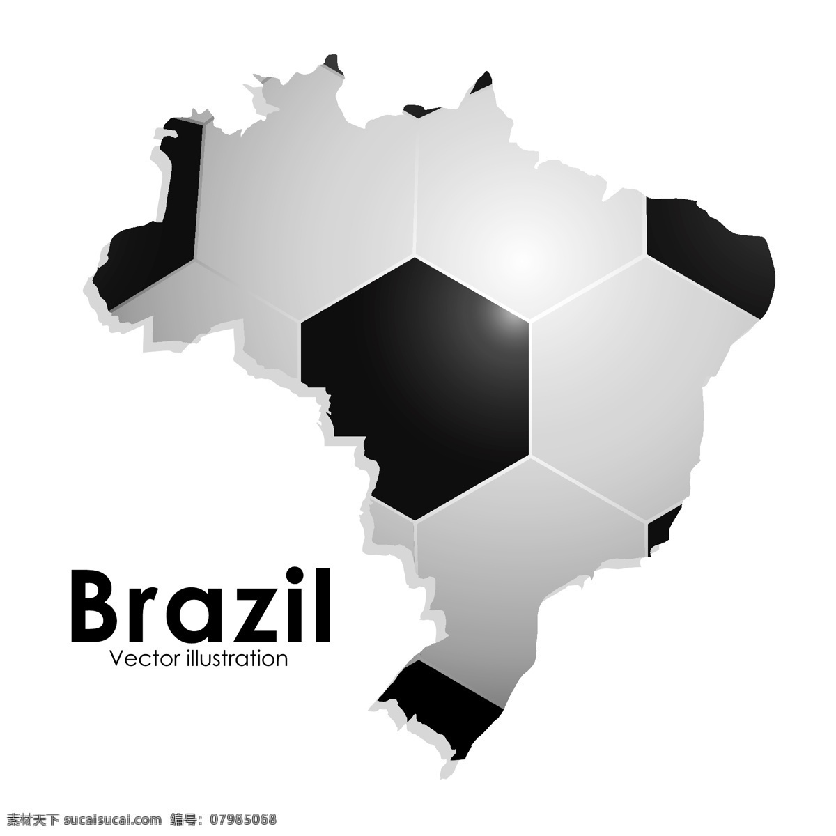 创造性 巴西 足球 海报 矢量 eps格式 杯 材料 创意 体育 巴西地图 包括 预览 矢量图 其他矢量图