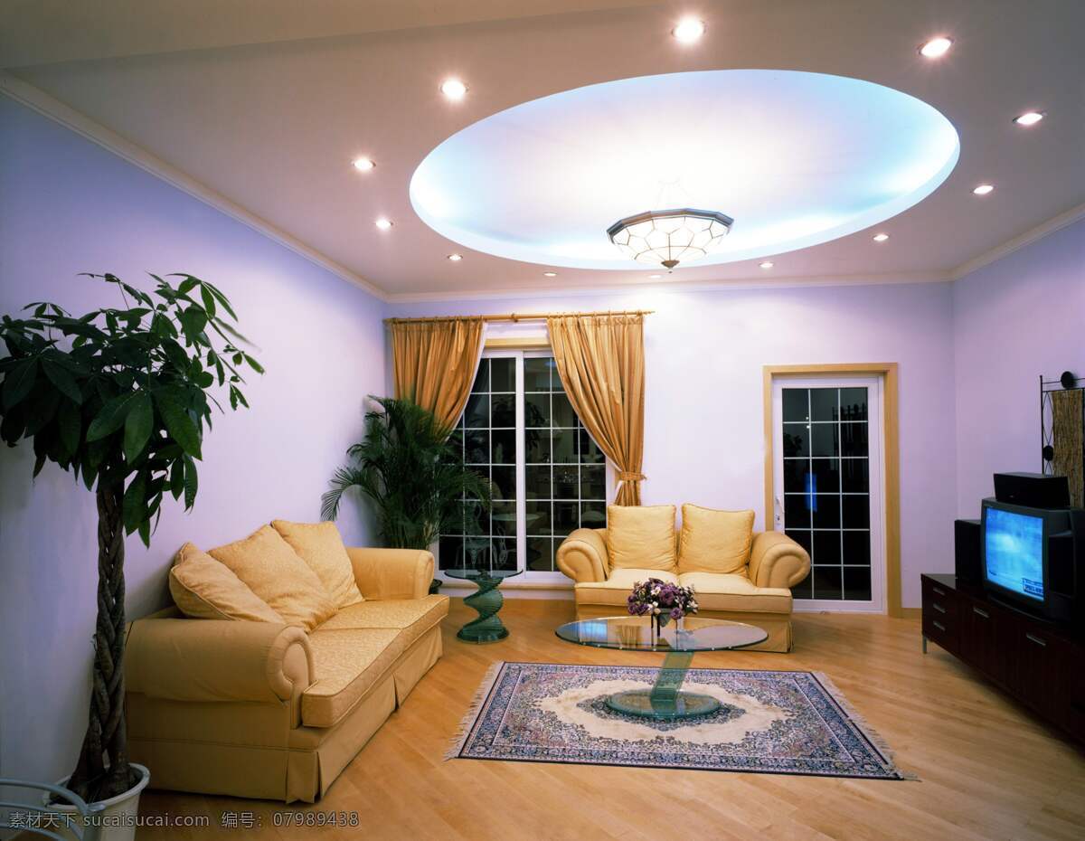 简洁 家庭 客厅 室内设计 高清 图 吊顶 别墅大厅 家居装饰素材