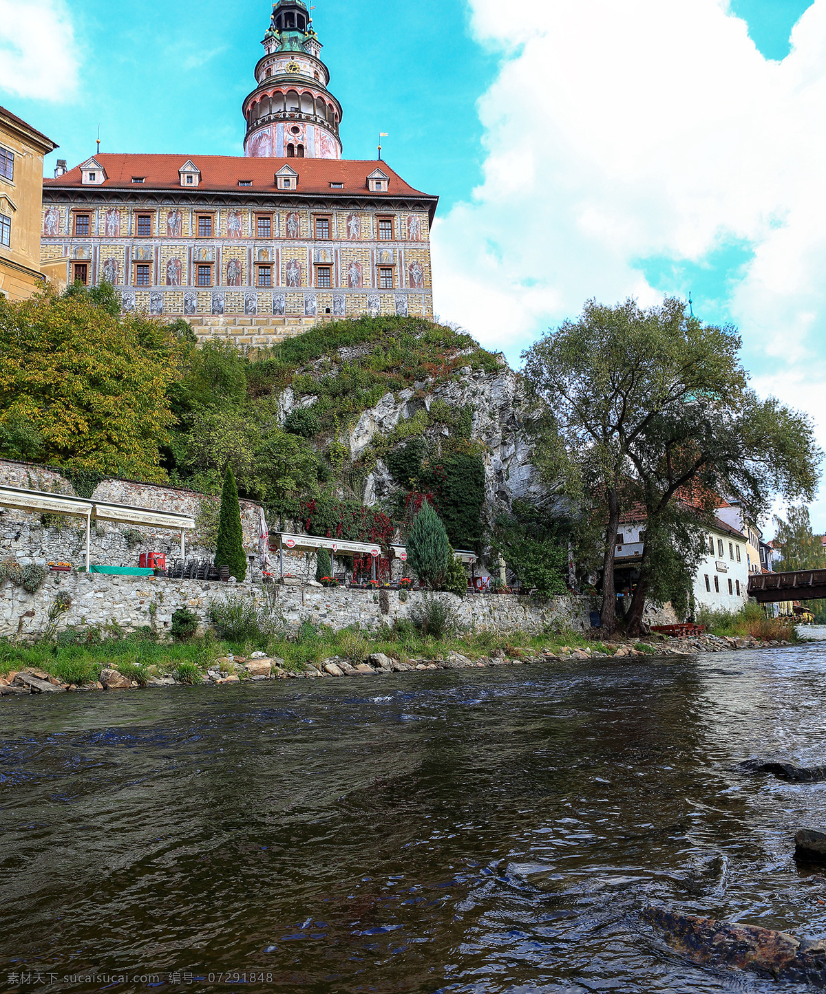 捷克 克鲁姆 洛夫 城堡 风景
