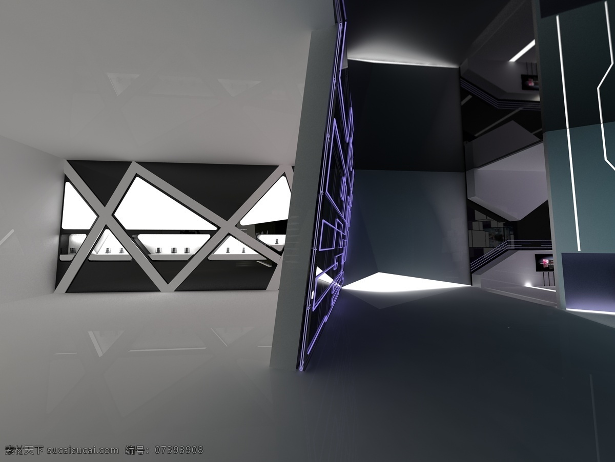 展厅 异形 墙 3d 3d设计 创意 构成 黑白 简洁 色彩 展厅异形墙 展览 规划馆 装饰素材 展示设计
