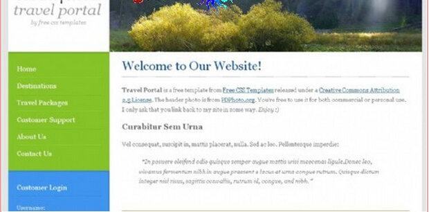 风景点 信息 介绍 网页模板 风景网页模板 景点网页素材 网页素材