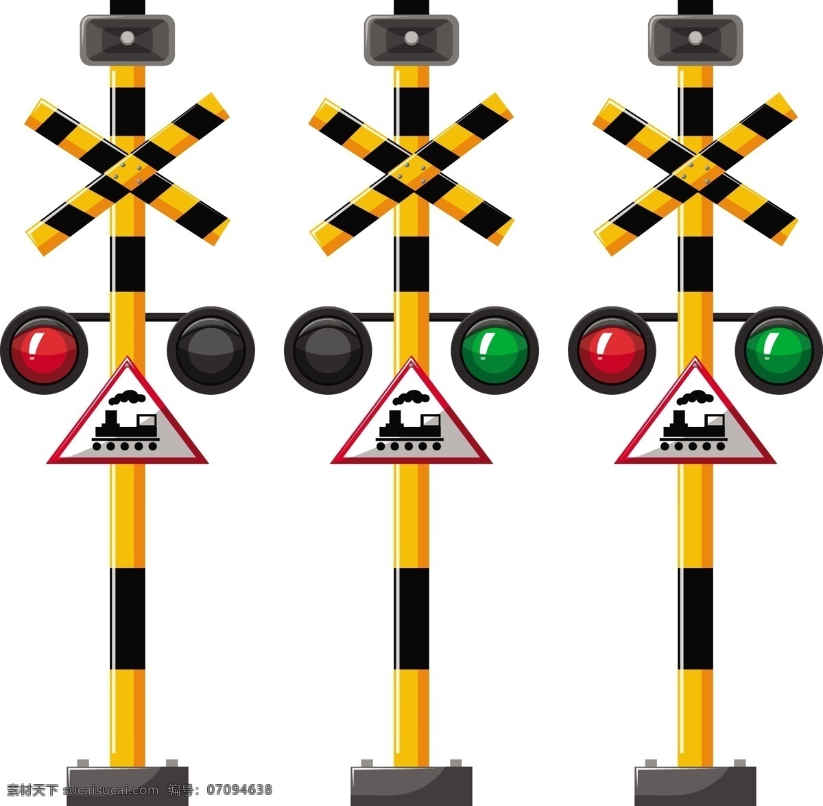 列车信号灯 艺术 火车 灯光 绘画 插图 交通
