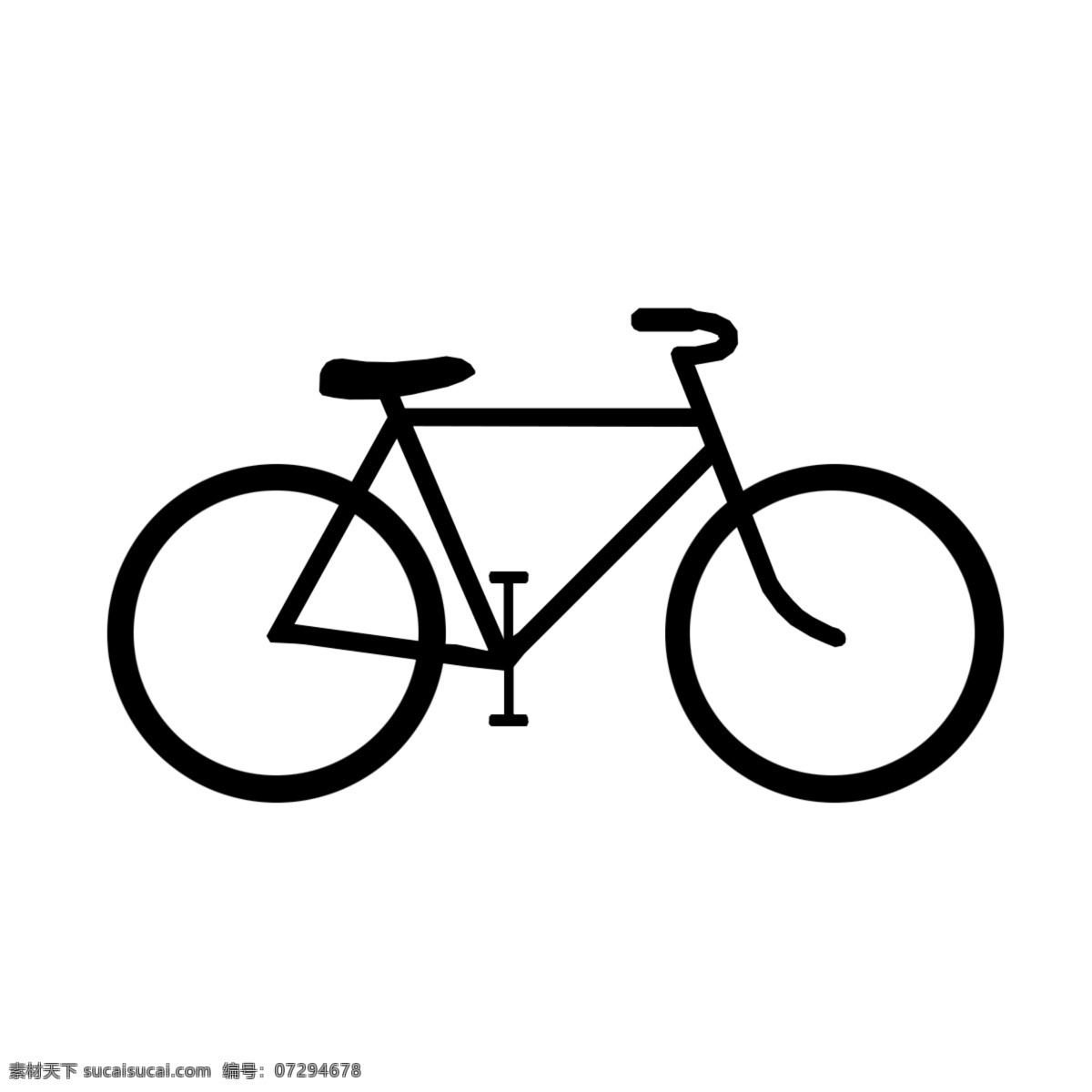 自行车 剪影 矢量图 单车剪影 黑色车 ps素材 分层