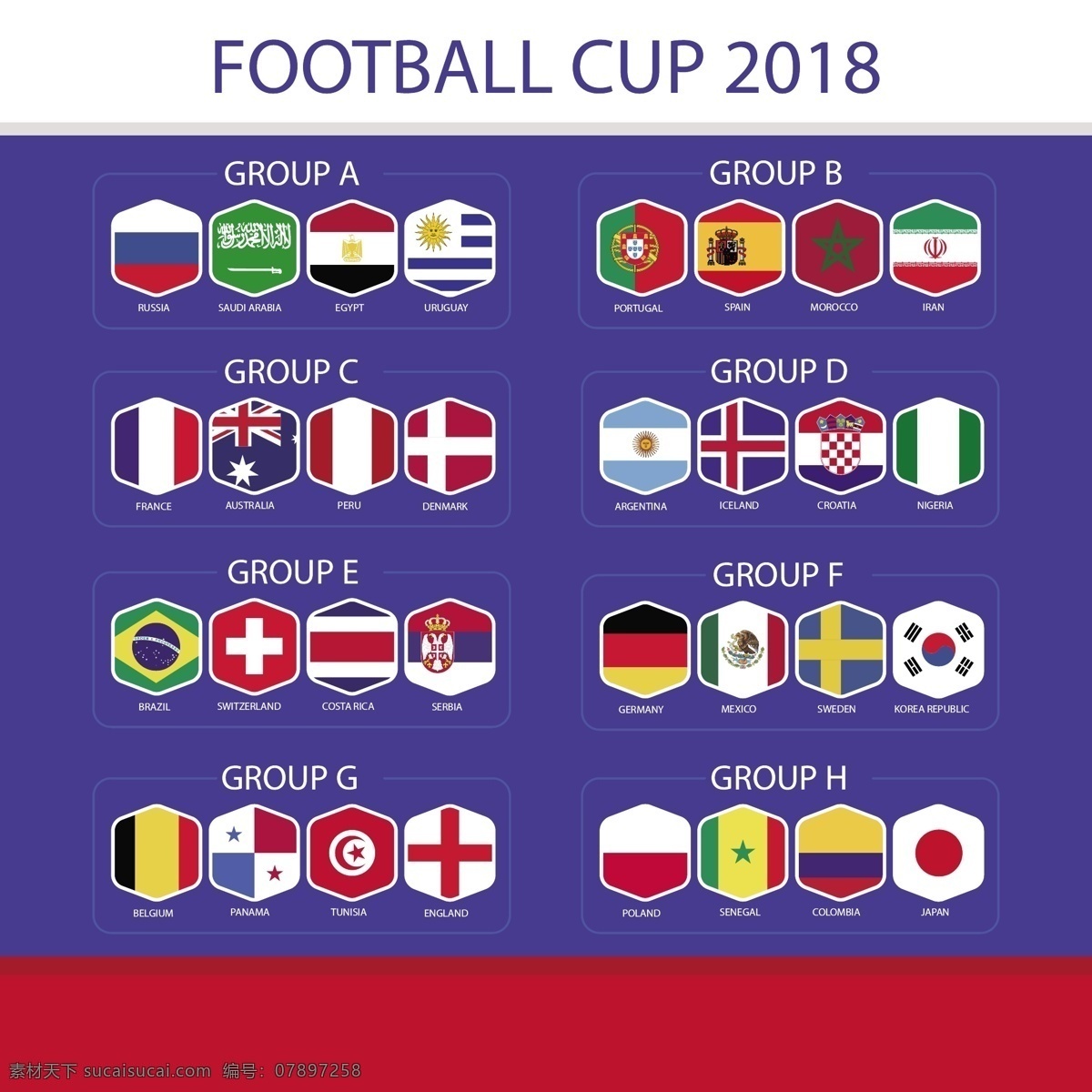 2018 世界杯 足球 杯 国旗 矢量素材 卡通 奖杯 足球杯 俄罗斯 欧洲杯 比赛 体育 竞赛