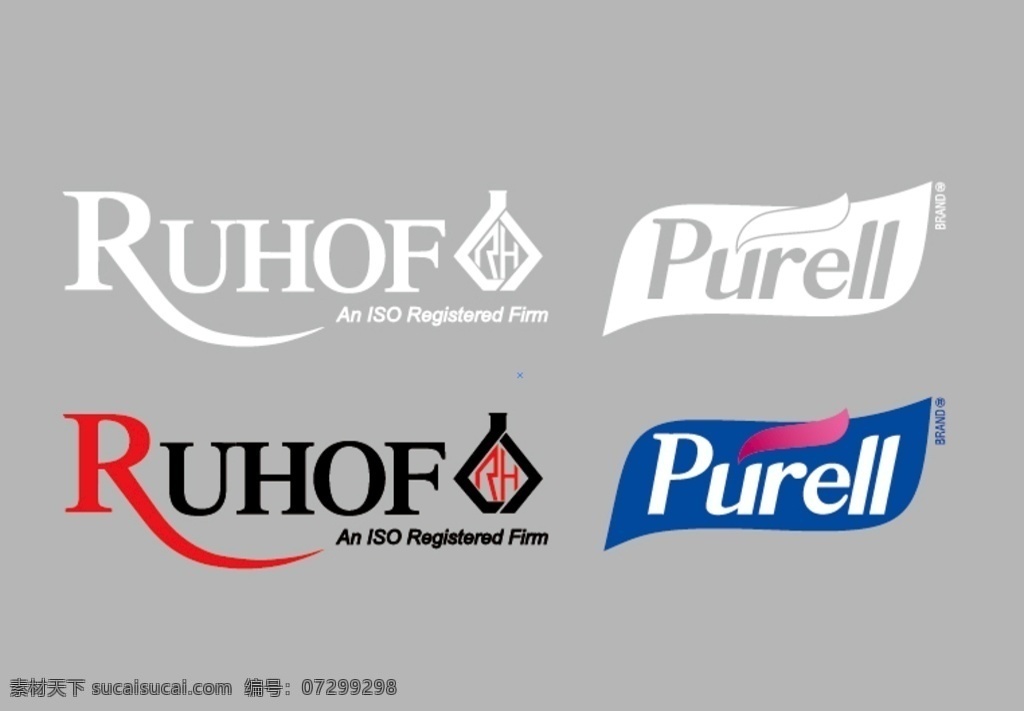 鲁 沃夫 普瑞 标志 鲁沃夫标志 普瑞来标志 logo ruhof purell logo设计