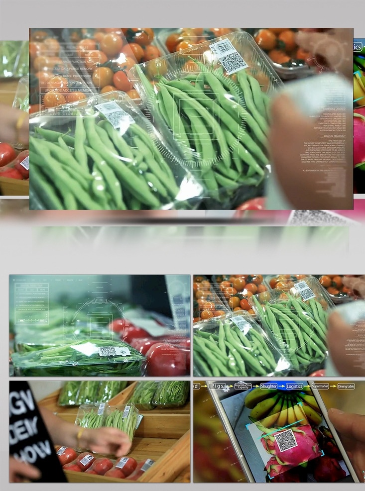 农业 食品安全 超市 生鲜 扫 码 追溯 产 绿色食品 扫码 产地 食品 多媒体 实拍视频 生活行为 mov