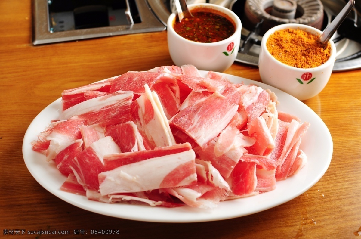牛肉小肥牛 餐饮美食 传统美食 调料 烤肉 涮肉