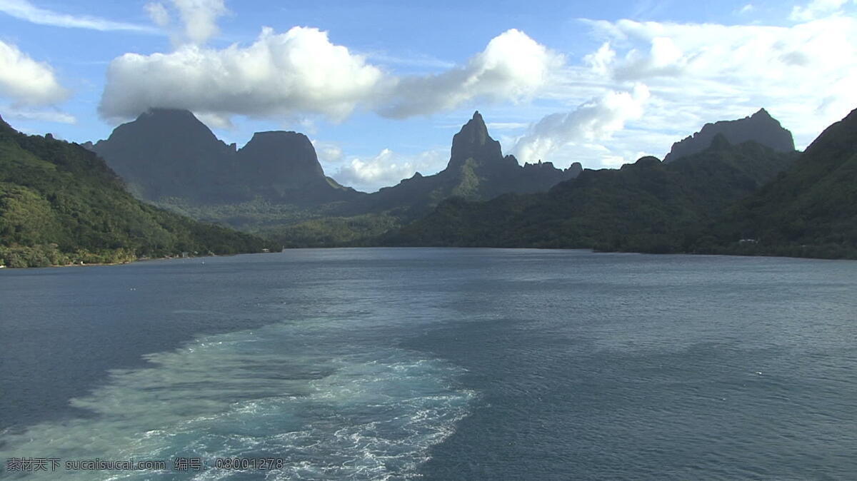 波拉 岛 股票 录像 后 离开 船 海湾 海洋 蓝绿 热带 山 茉莉亚岛 法属波利尼西亚 醒来的时候 水 泻湖 视频 其他视频