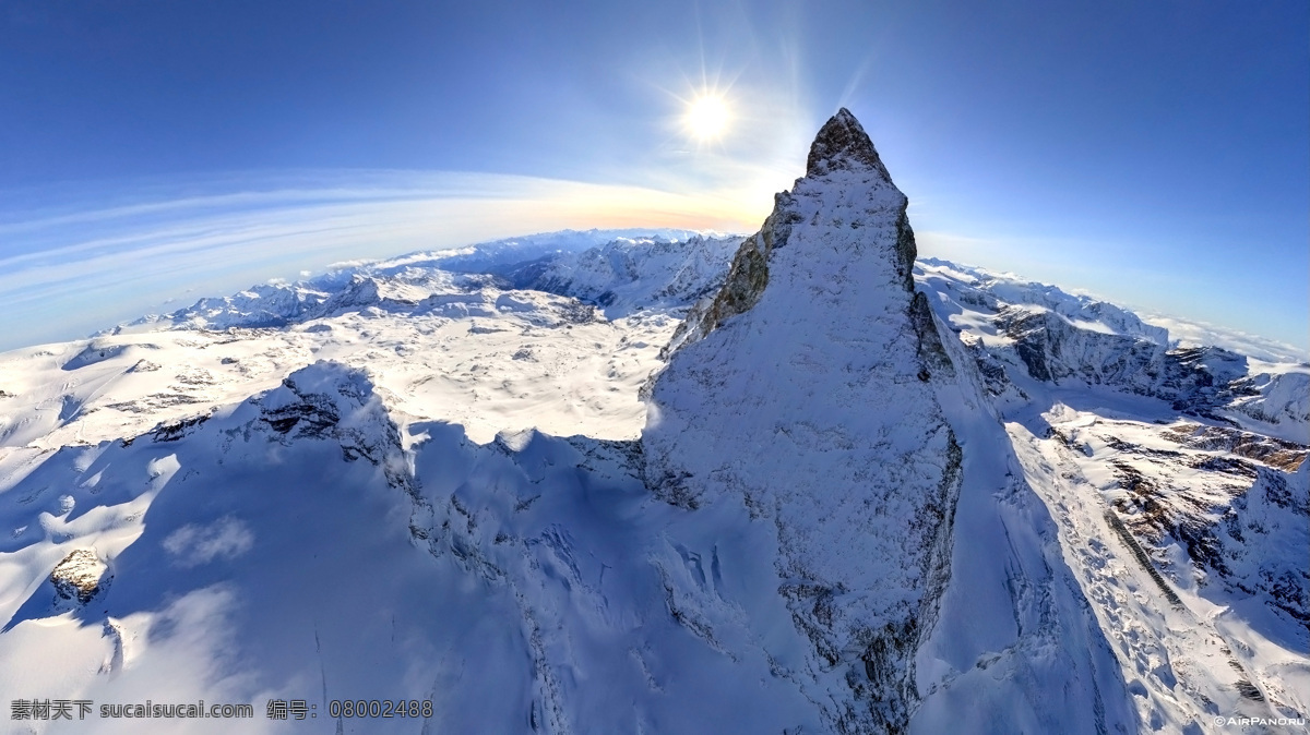 雪山上的阳光 雪山 阳光 高山 白雪 蓝天 风景摄影 自然景观 自然风景