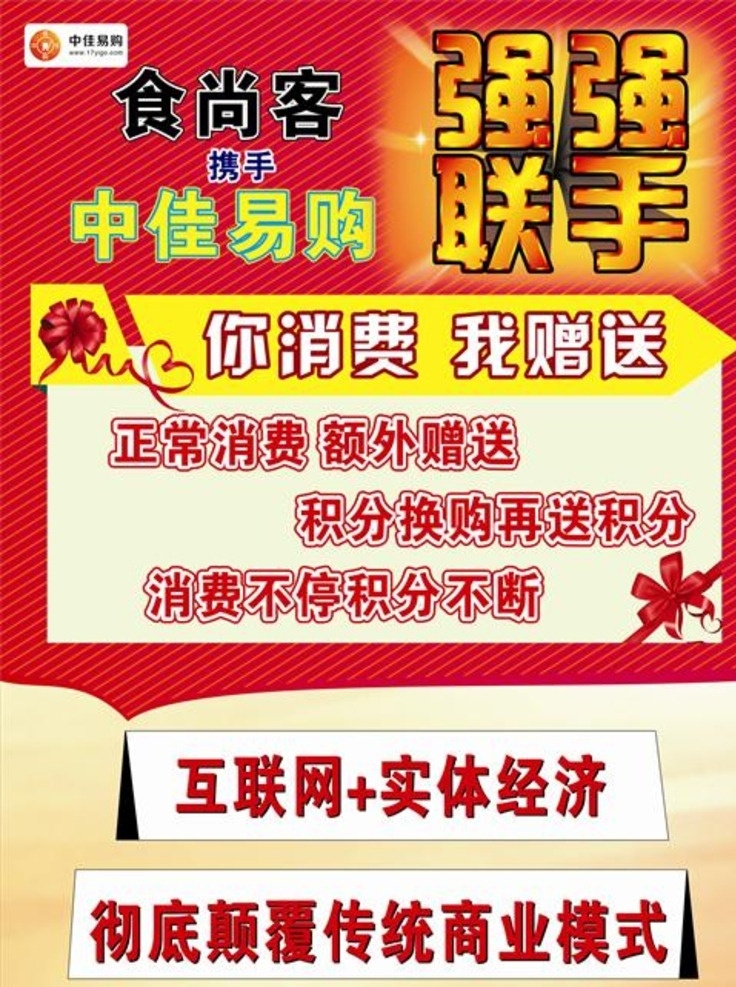 中佳易购 强强联手 你消费 我赠送 互联网 实体经济 食尚客