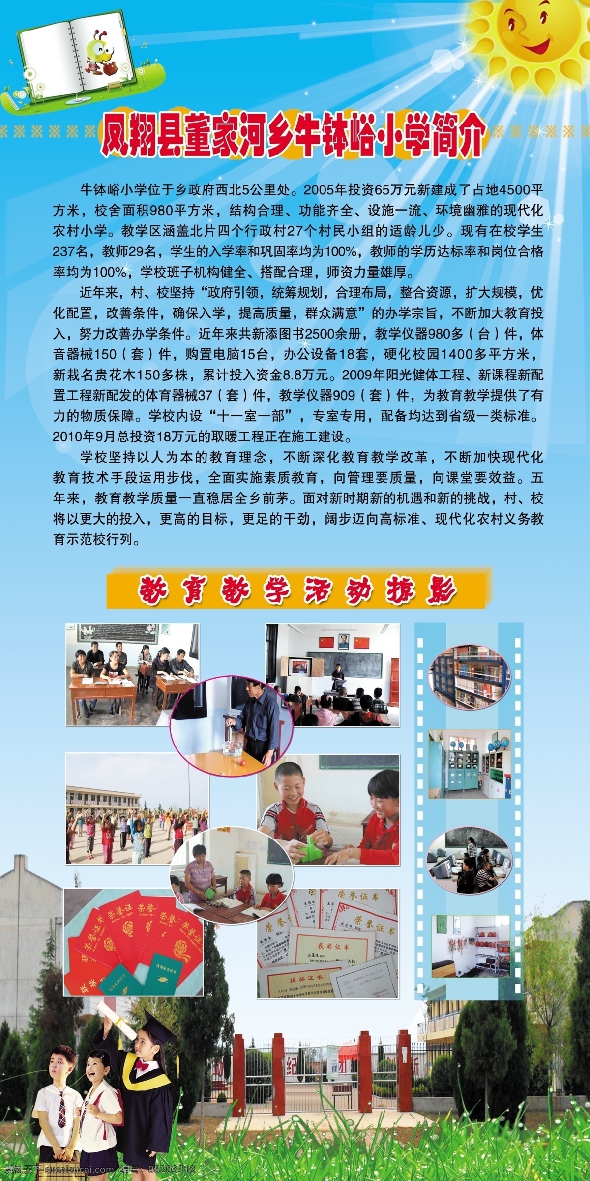 学校展板 学校 展板 宣传单 检查 领导 创先争优 幼儿园 小学 中学 教师评估 学校简介 教学理念 教师风采 展板模板 广告设计模板 源文件