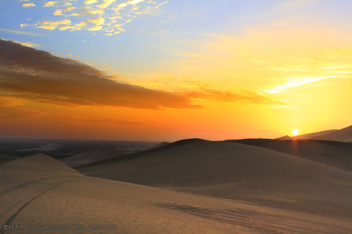 沙漠 日出 凄凉 沧桑 宁静 敦煌 国内旅游 旅游摄影