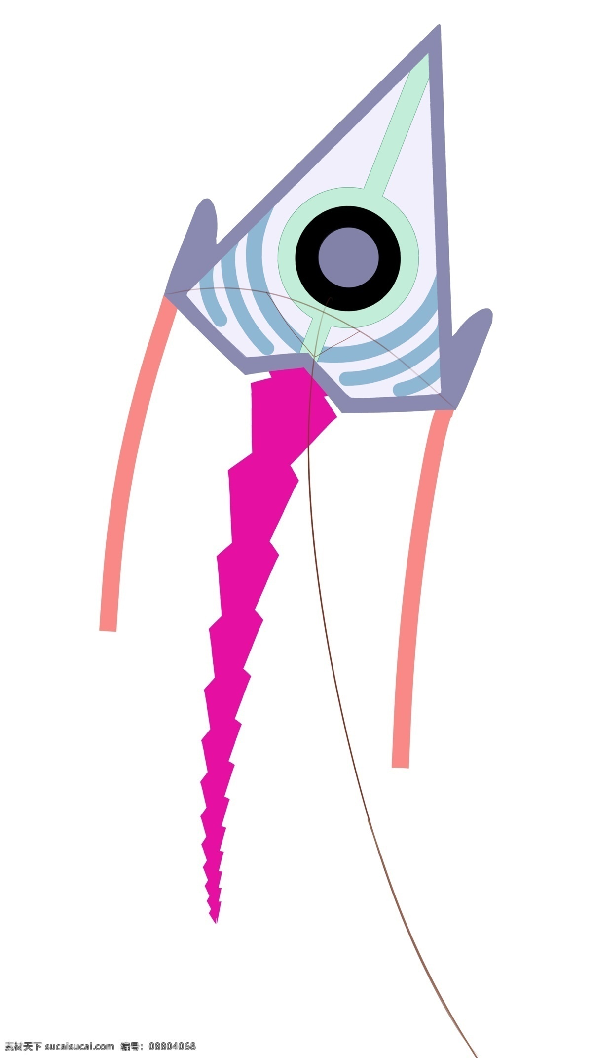 眼球 风筝 卡通 插画 眼球的风筝 卡通插画 风筝插画 玩具插画 玩具风筝 风筝模型 蓝色的风筝