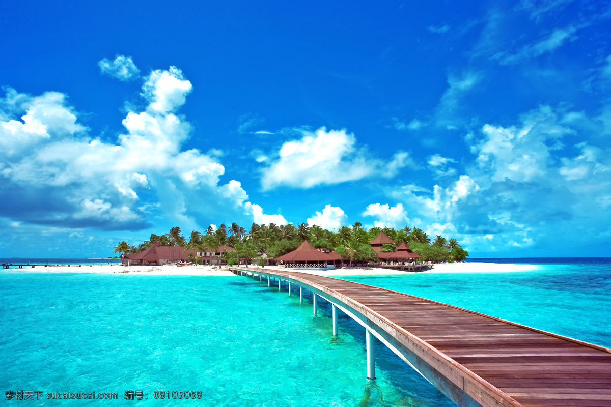马尔代夫风景 马尔代夫 海岛 椰子树 蓝天 白云 旅游 自然 风景 风光 风景如画 梦幻 唯美 小岛 海滩 沙滩 海洋 大海 海景 蓝色 蔚蓝 清澈 天堂 仙境 水上屋 栈桥 系列 二 国外旅游 旅游摄影