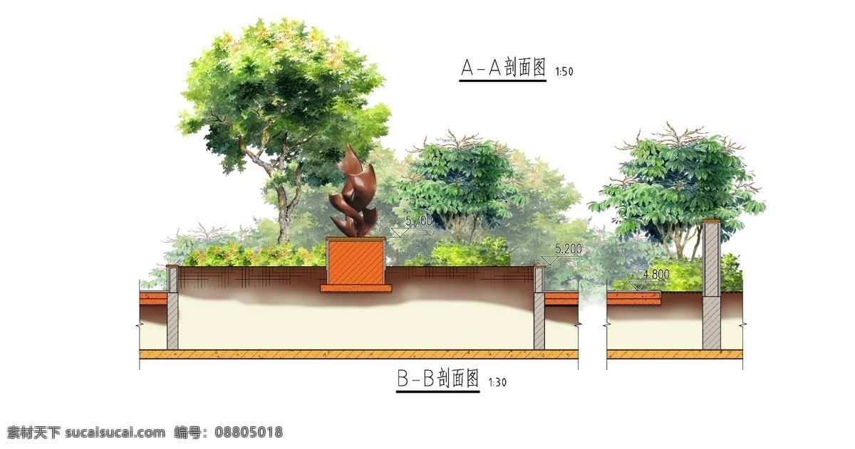 雕塑 环境设计 景观 景观剖面图 景观设计 立面图 欧式 剖面图 模板下载 雕塑剖面图 园林 小区立面图 小区剖面图 园林剖面图 现代 小区 源文件 家居装饰素材