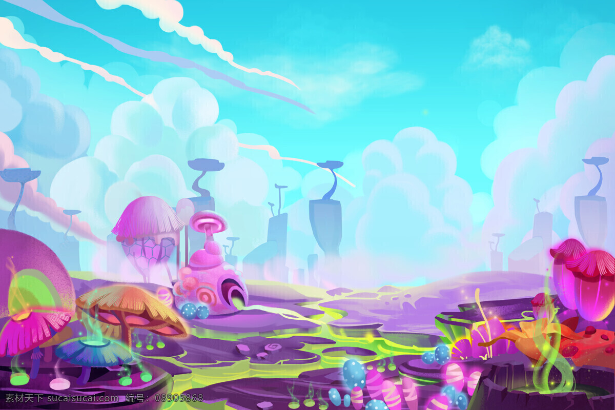 手绘背景 手绘卡通 卡通背景 手绘桌面 动画桌面 卡通场景 手绘 卡通 底纹边框 背景底纹