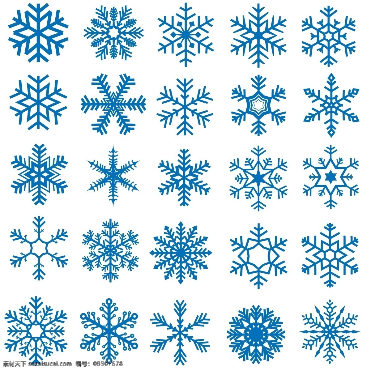 雪花 装饰 底纹 雪 冬天 标志图标 其他图标