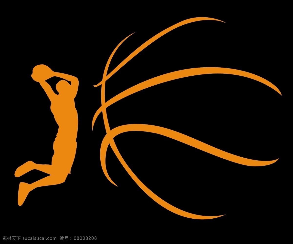 篮球运动 篮球 手绘篮球 cba 篮球运动员 人物剪影 轮廓 扣篮 nba basketball 体育运动 矢量 文化艺术
