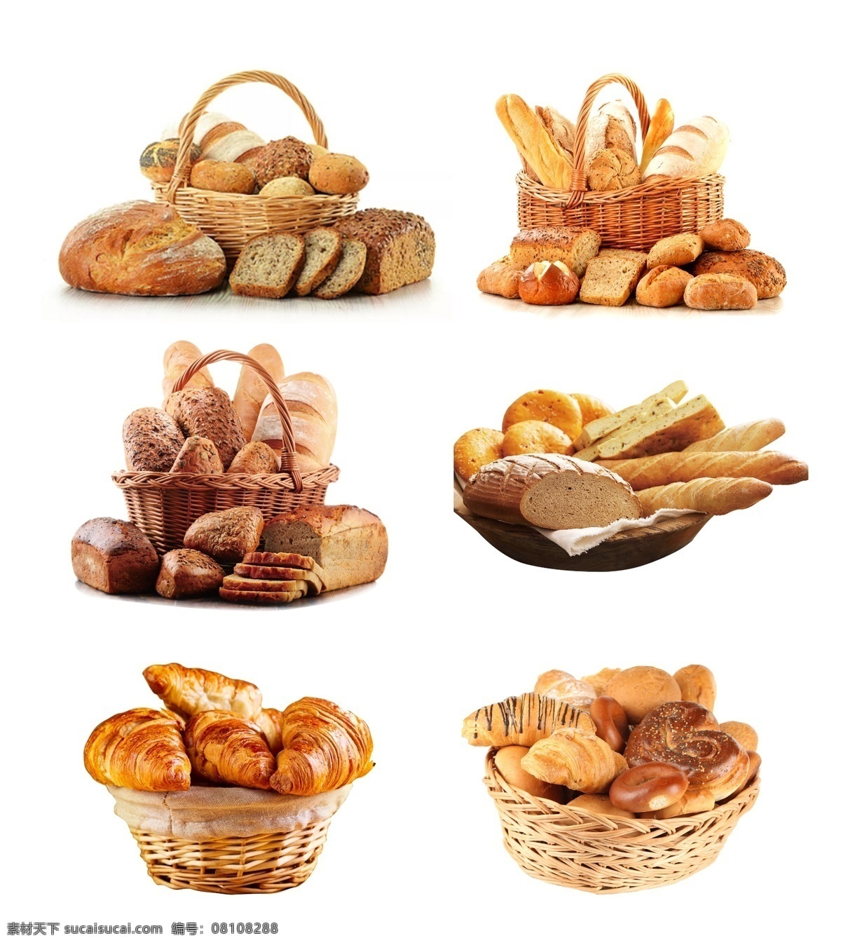 面包素材 营养面包 燕麦面包 圆形面包 芝麻面包 麻花面包 蛋挞 糕点 法式蛋糕 烤面包