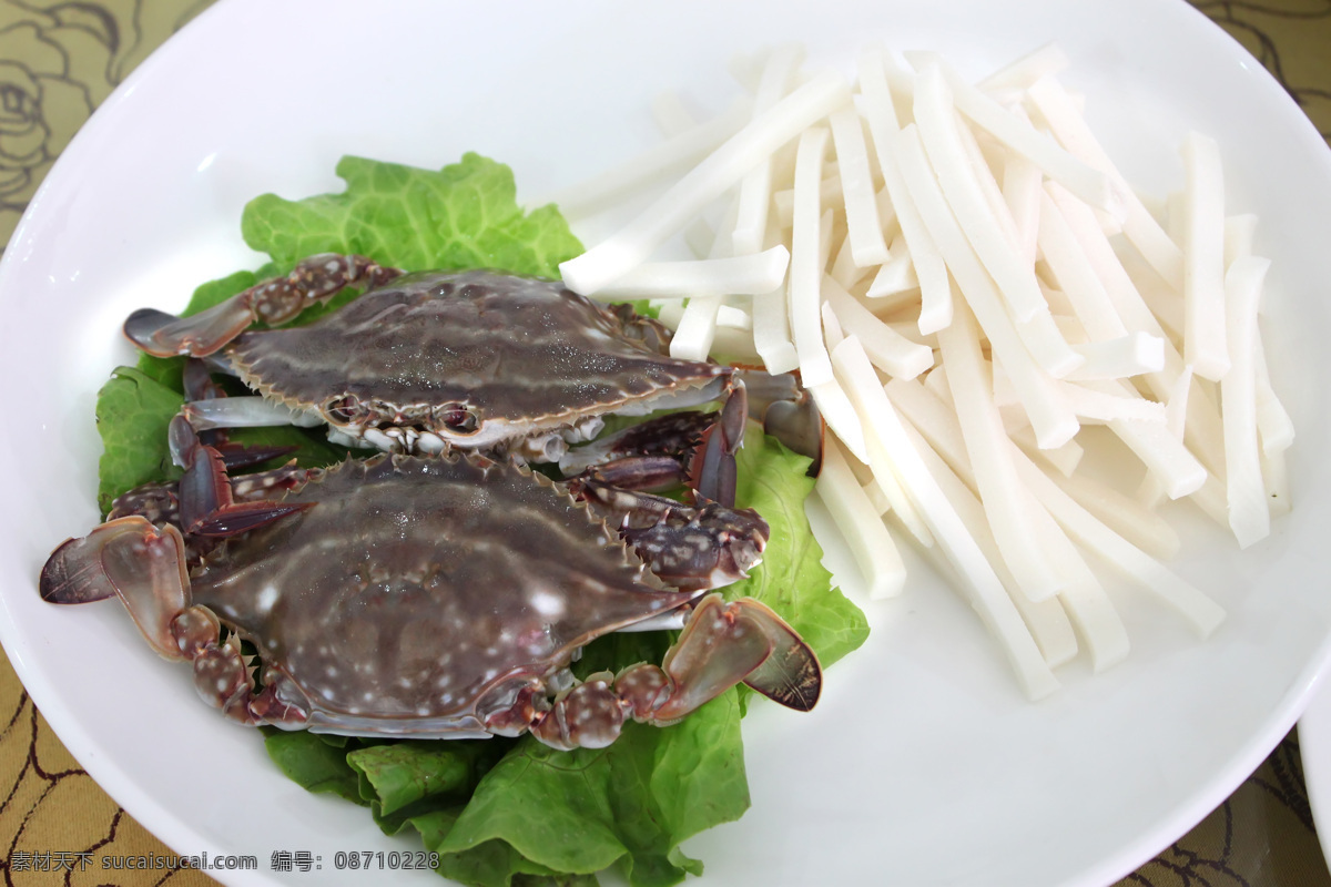 梭子蟹炒年糕 梭子蟹 美食 特色菜 年糕 嵊州年糕 餐饮美食 传统美食