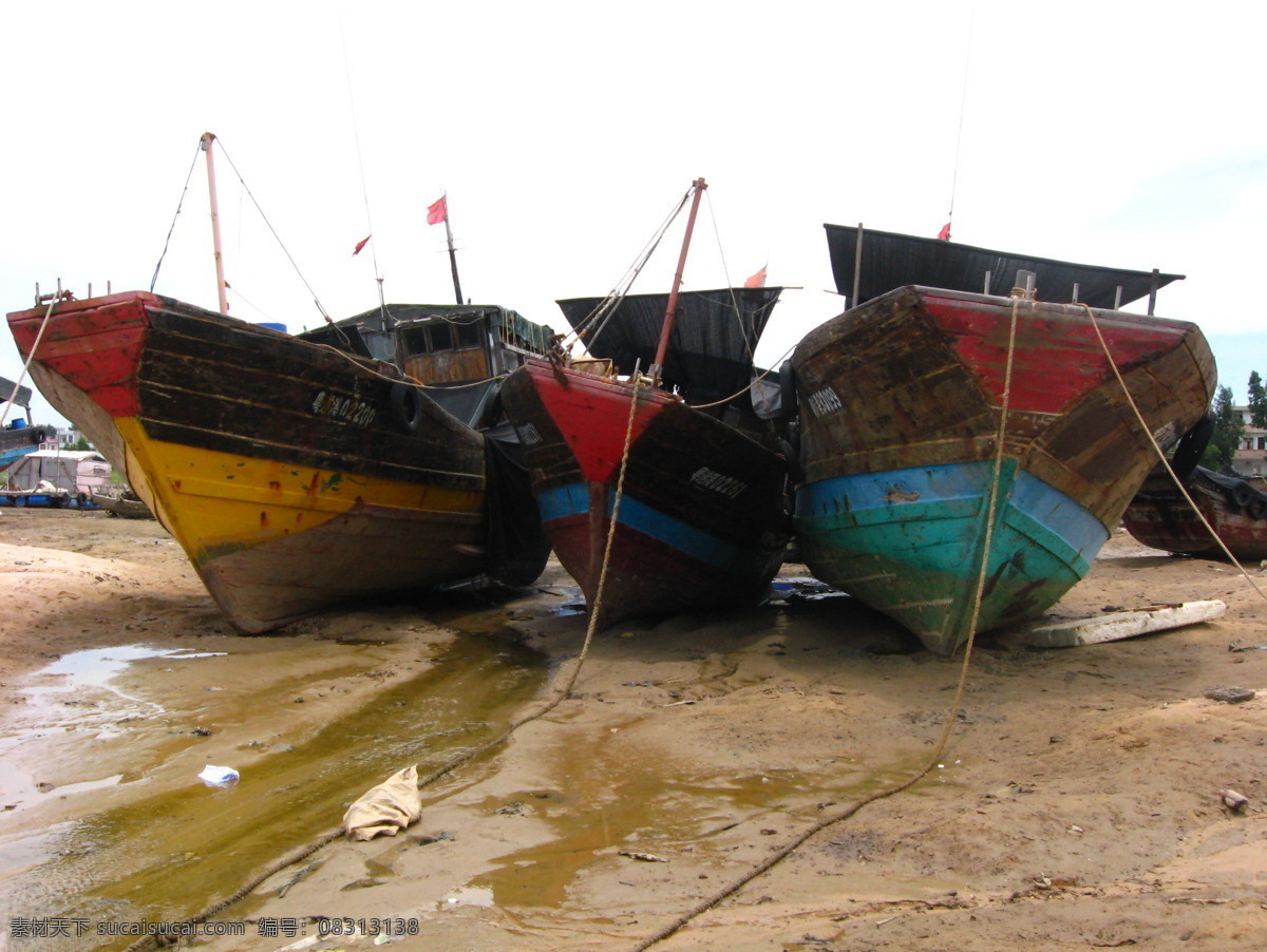 草潭渔港之三 渔船 整装待发 旅游摄影 自然风景 摄影图库