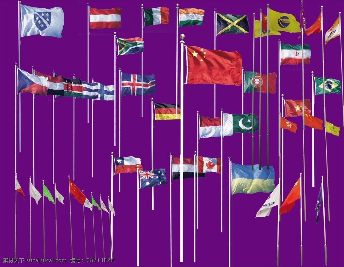 各国旗帜 国旗 红旗免费下载 炱 psd源文件