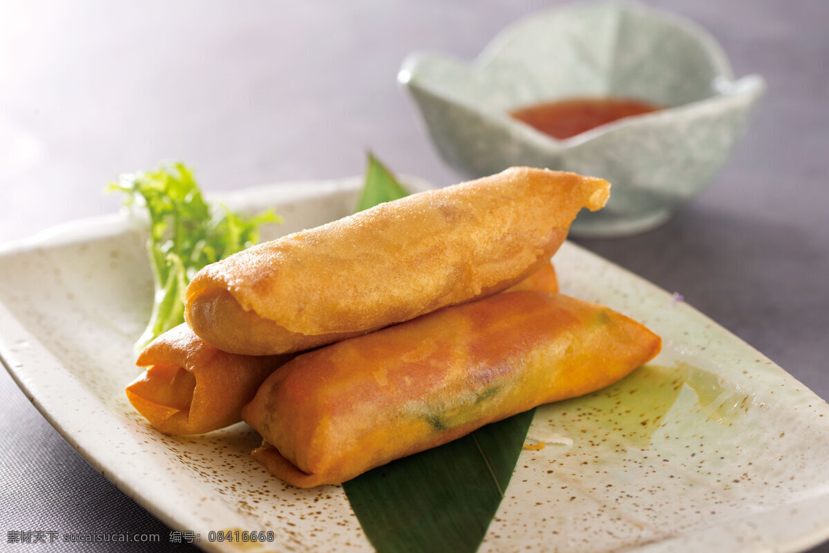 鹅肝春卷 鹅 肝 春卷 点心 菜品 小吃 餐饮美食 传统美食