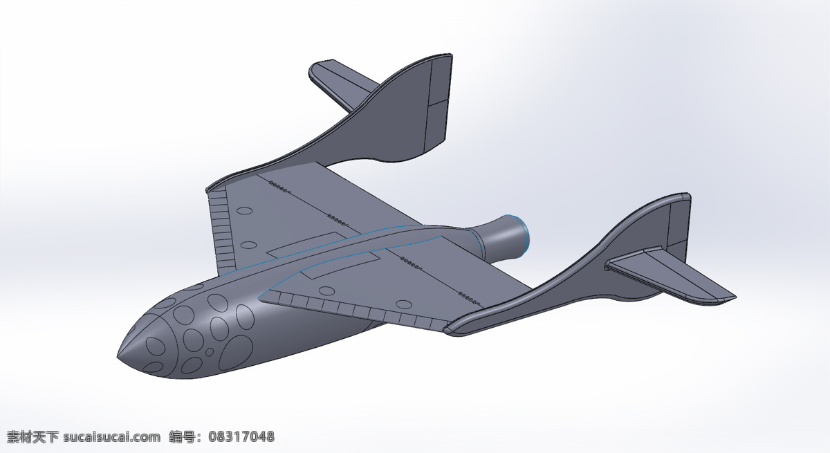 太空船 号 骑士 鲁坦 伯特 缩放 复合材料 白色的 一个宇宙飞船 3d模型素材 建筑模型