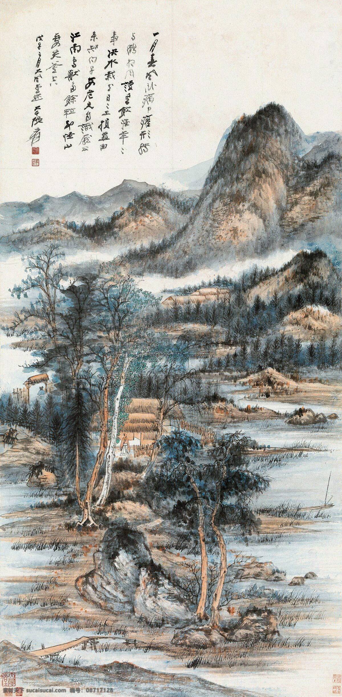 山水画 山水风景 高清山水画 国画山水画 山水画工笔 山水画素材 分层山水画 山水画psd 山水画大图 风景山水画 山水画风景 自然景观 文化艺术 绘画书法