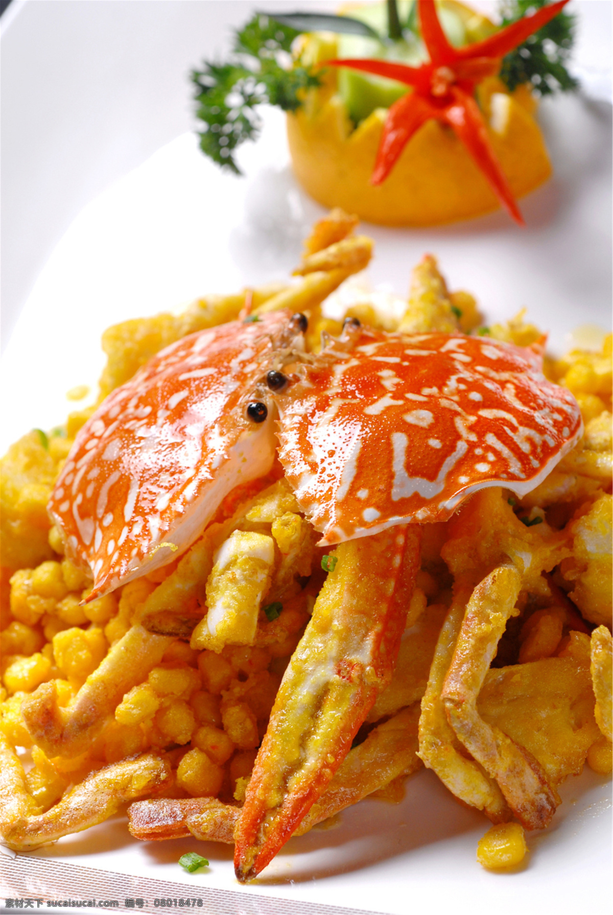 沙焗花蟹时价 美食 传统美食 餐饮美食 高清菜谱用图