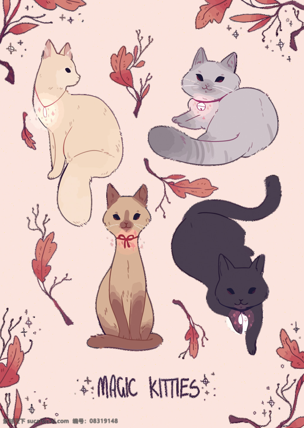 彩绘 卡通 猫 插画 动物世界 卡通插画 卡通动物 猫动物 猫咪png 猫咪图片 萌 萌猫 喵星人 生物世界