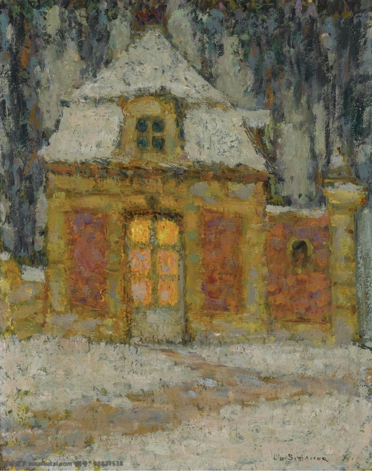 1911 大师 画家 风景画 静物 油画 建筑 装饰画 versailles snow sidaner le henri 人物 高清 西方 国外 现代 家居装饰素材