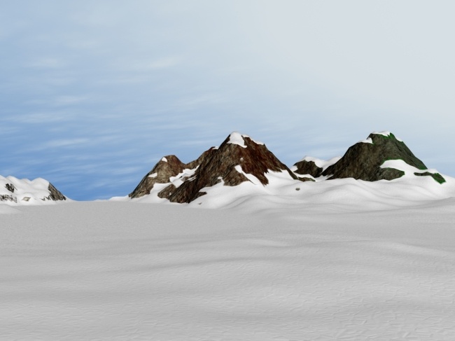 雪山 场景 3d 模型 时尚素材 室外模型 3d模型素材 其他3d模型