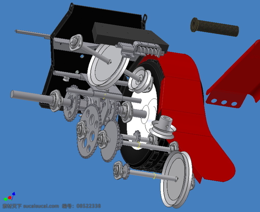 手推车 机械设计 3d模型素材 电器模型