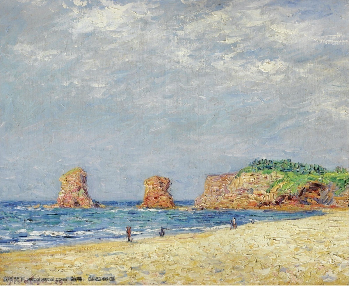 1907 大师 画家 风景画 静物 油画 建筑 装饰画 hendaye at rocks twin picabia francis 人物 高清 西方 国外 现代 家居装饰素材