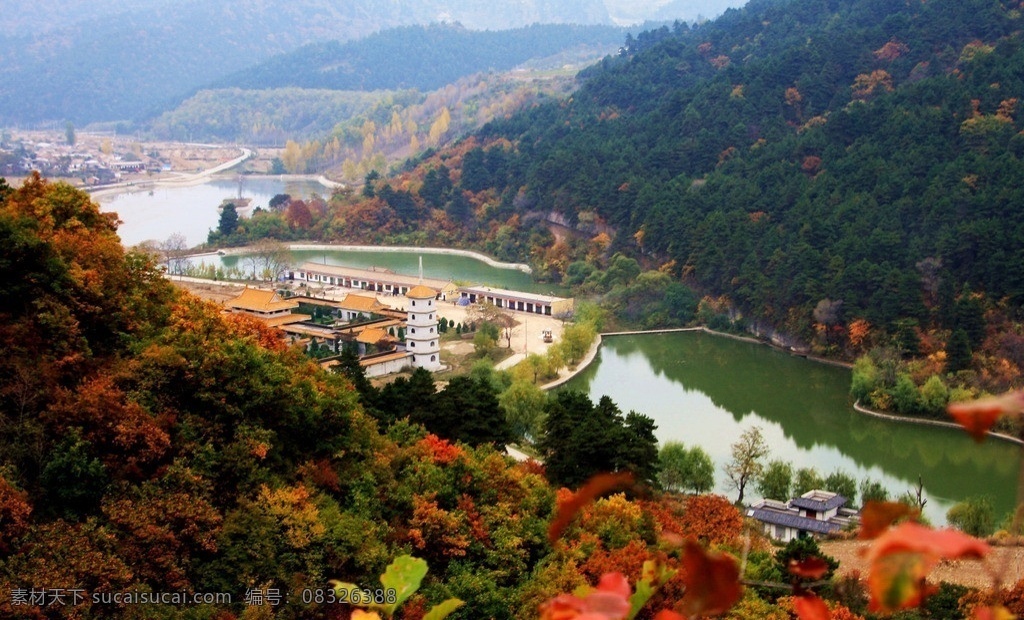 玉华宫 玉华宫景点 陕西景色 山水 绿植 花草 湖水 国内旅游 旅游摄影
