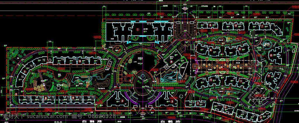 大楼 道路 房地产 公寓 广场 规划 花园 环境设计 建筑设计 交通 小区规划 通泰花轩 别墅区 楼盘 小区 景观 绿化 住宅楼 楼房 居住区 平面布置 大全 cad 图 源文件 dwg cad素材 室内图纸