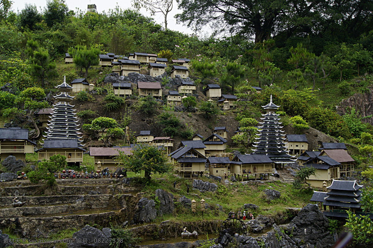微缩景观 深圳 锦绣中华 侗族村寨 旅游 旅游摄影 人文景观