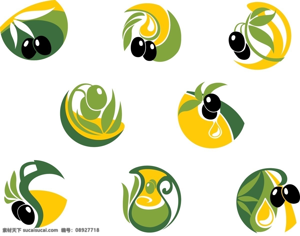 logo 背景 标签 标志 餐饮美食 橄榄 橄榄油 生活百科 食用油 图标 矢量 模板下载 精华油 营养 手绘 淘宝素材 淘宝促销标签