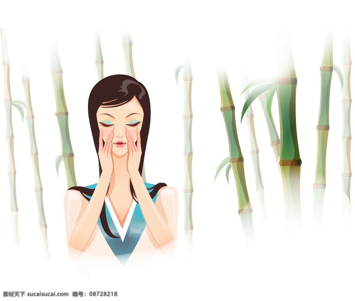 精典 花边 框 古典 美女 系列