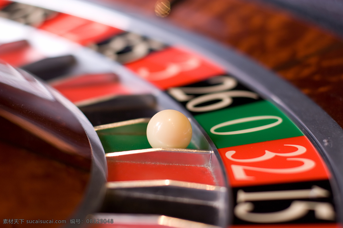 赌桌 上 转盘 白色球 赌博 赌场 赌具 影音娱乐 生活百科