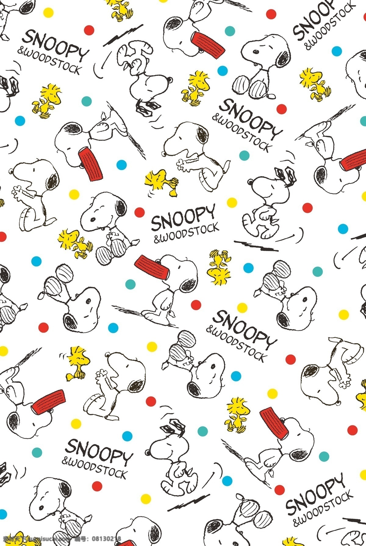 卡通 史努比 snoopy 卡通设计 矢量