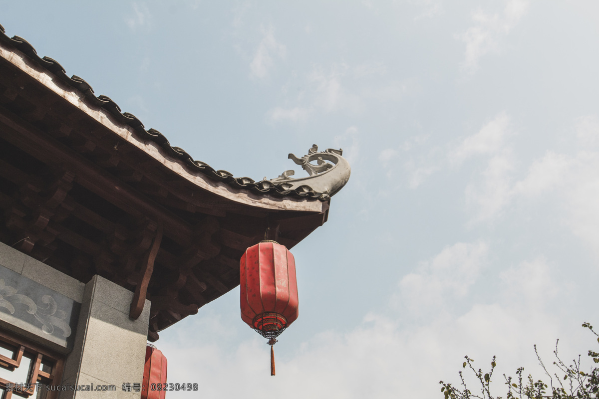 中国 古风 建筑 商用 中国风 古典 复古 古风建筑 古建筑 屋檐 红灯笼