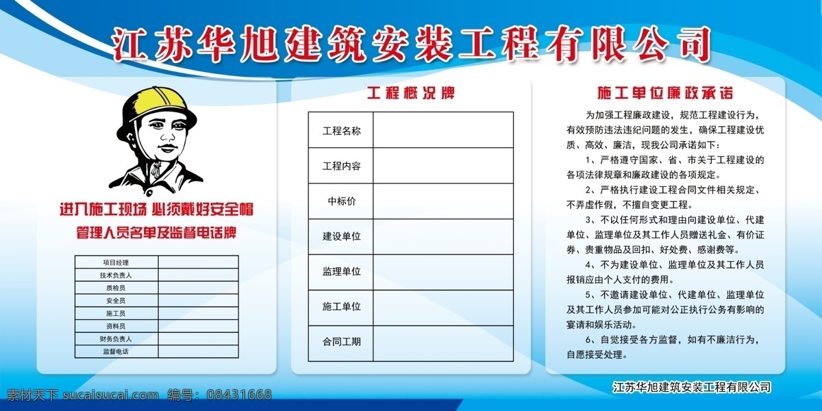 1工程概况牌 2进入现场 3佩带安全帽 4项目联系 5制度