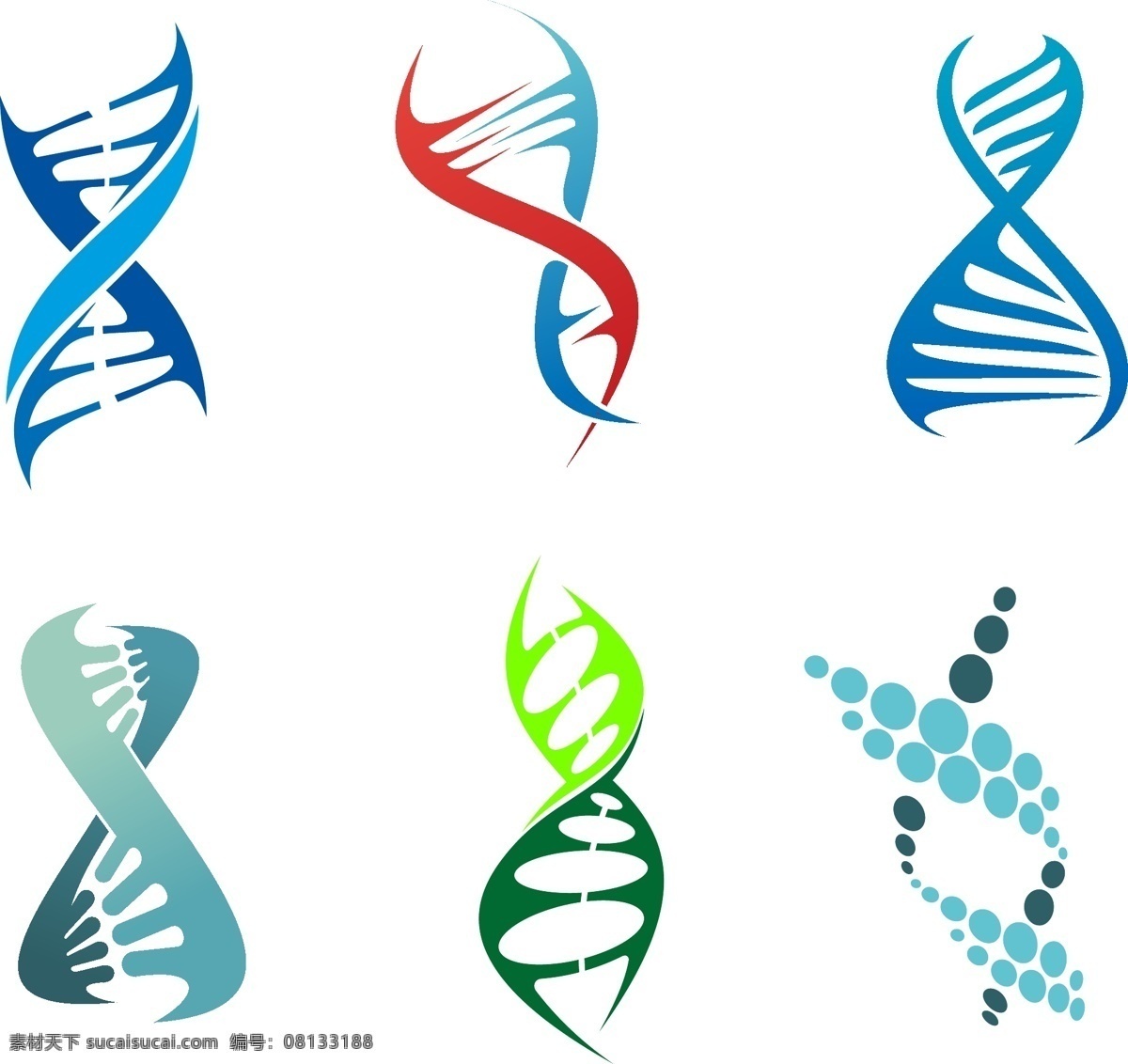 彩色螺旋 na 遗传 螺旋图 基因 矢量图 nda实验室 生物 医学